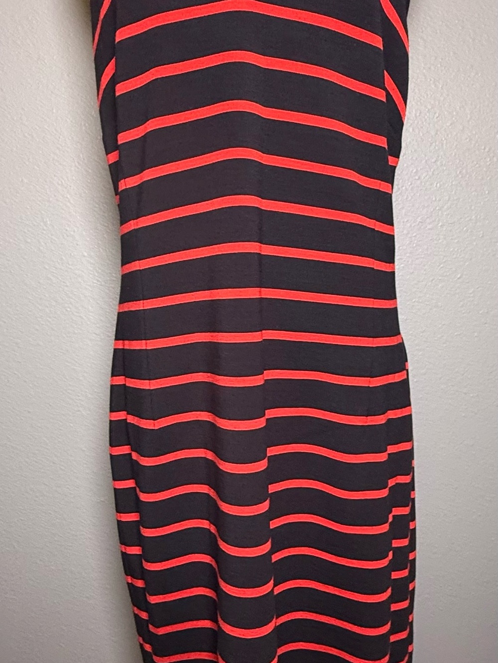 Banana Republic Navy Dress with Red Stripes